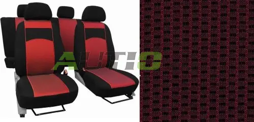 Záruka V Ceně Autopotahy ŠKODA SCALA, SE ZADNÍ LOKETNÍ OPĚRKOU, od r. 2019, VIP červené