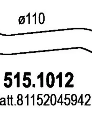 Výfuk Man TGA 00-07, přední výfukové potrubí - SILUX Nová Kolekce