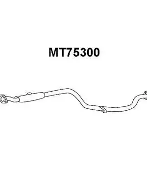Mitsubishi Colt 96-00 výfuk, střední hrnec - SILUX Bezpečná Platba